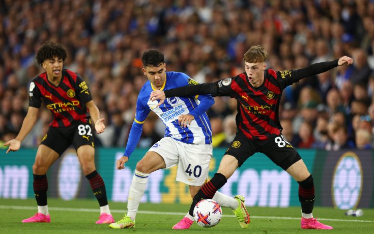 Брайтън и Манчестър Сити показаха атрактивен футбол, но не успяха да се победят