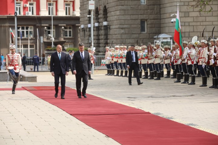 <p>Президентът на Хърватия Зоран Миланович на посещение у нас</p>