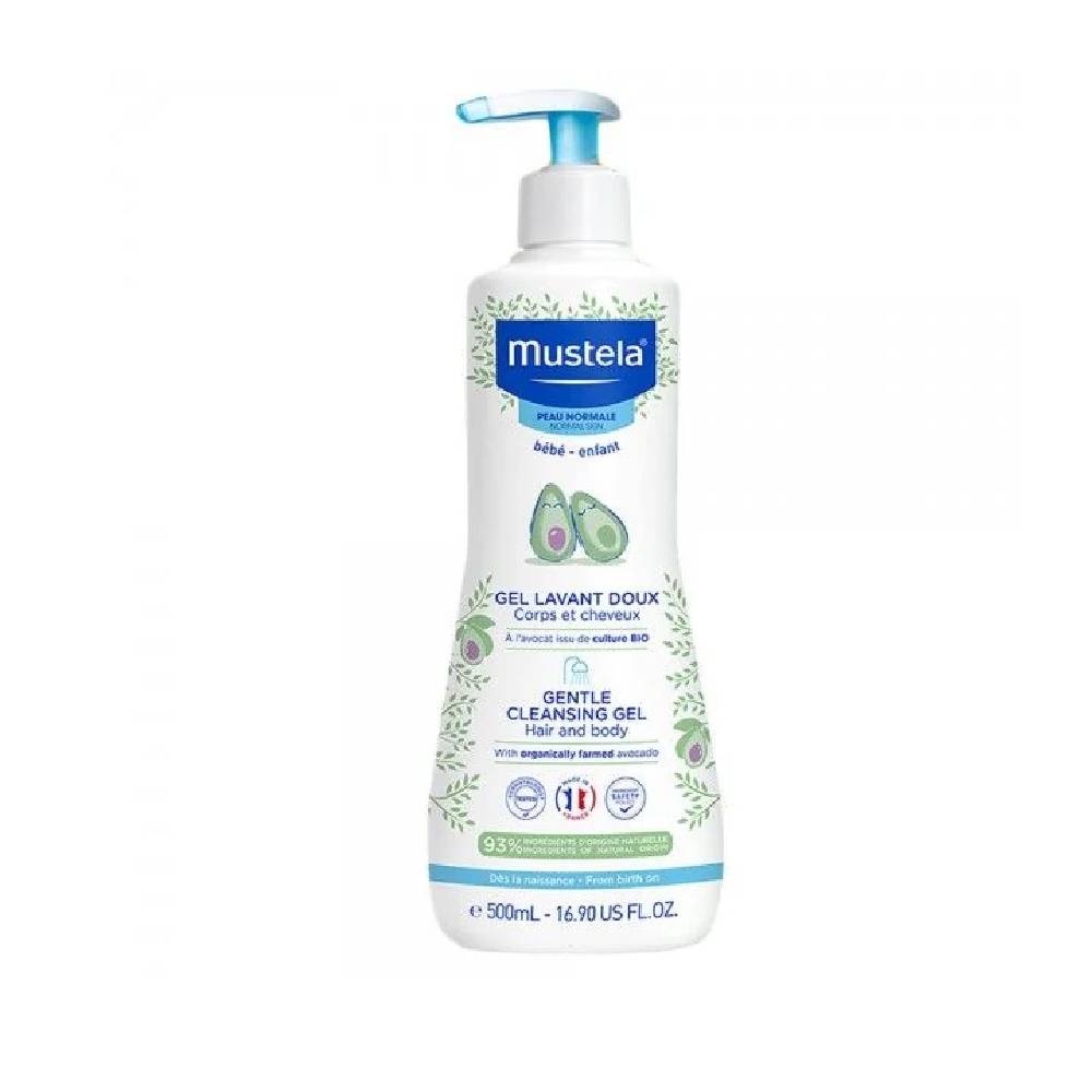 MUSTELA Нежен измиващ гел за коса и тяло, 500 мл.