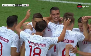 В 31 ата минута обаче Полша откри резултата с първия си