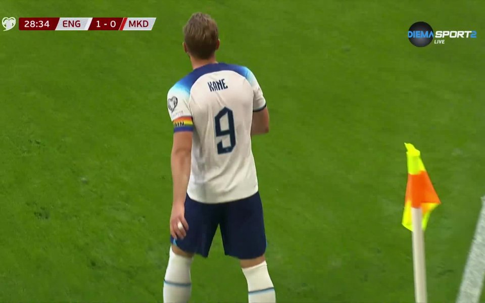 С 57-ия си гол за Англия Хари Кейн откри резултата