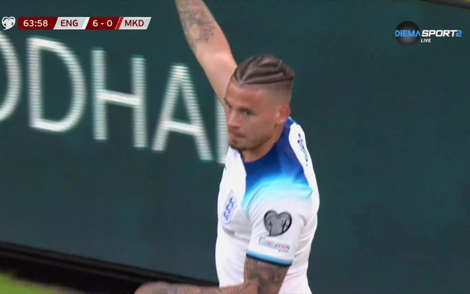 В 64-ата минута на мача между Англия и Северна Македония