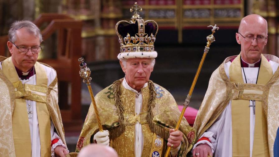 <p>Крал Чарлз III с втора коронация</p>