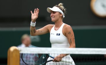 Чешката тенисистка Маркета Вондрушова която отстрани четвъртата поставена Джесика Пегула