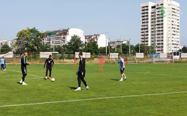 Левски проведе последна тренировка преди да замине за Скопие Сините