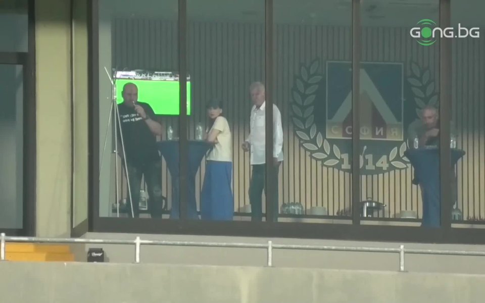 Мажоритарният собственик на Левски Наско Сираков и неговата съпруга Илиана