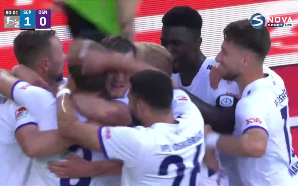 Падерборн и Оснабрюк завършиха наравно 1:1 в мач от втория