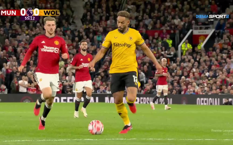 Манчестър Юнайтед победи Уулвърхемптън Уондърърс с 1:0 в мач от