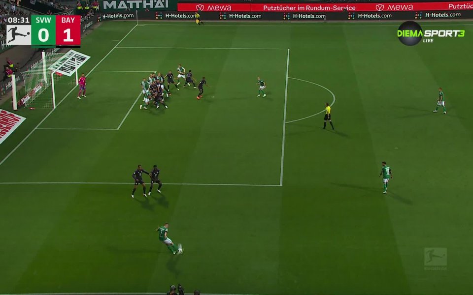 В 9-ата минута Никлас Фюлкруг стигна първи до центриране и