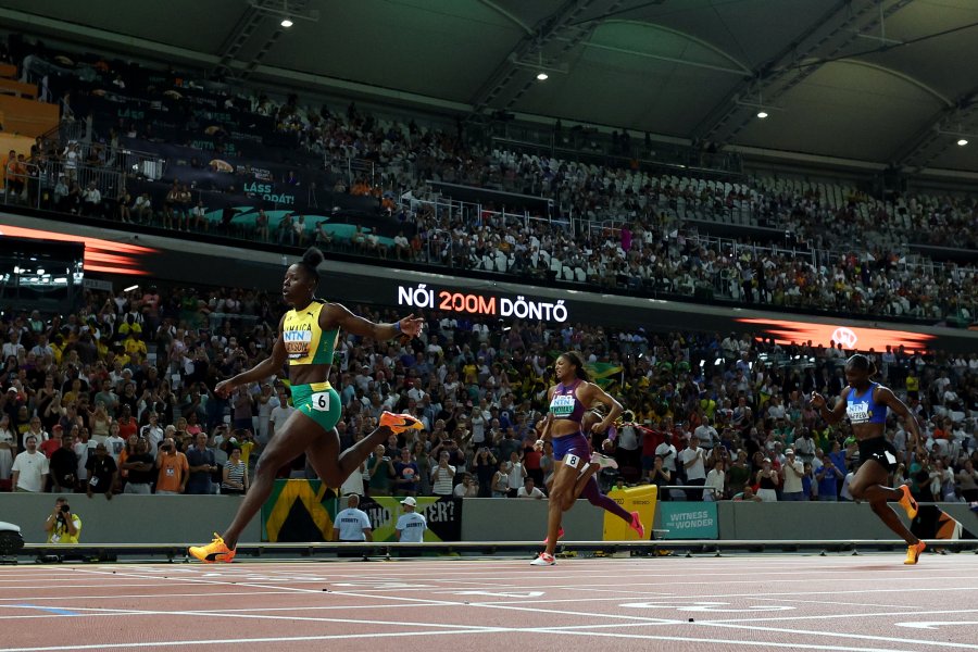 Шерика Джаксън на Световното първенство по лека атлетика в Будапеща1