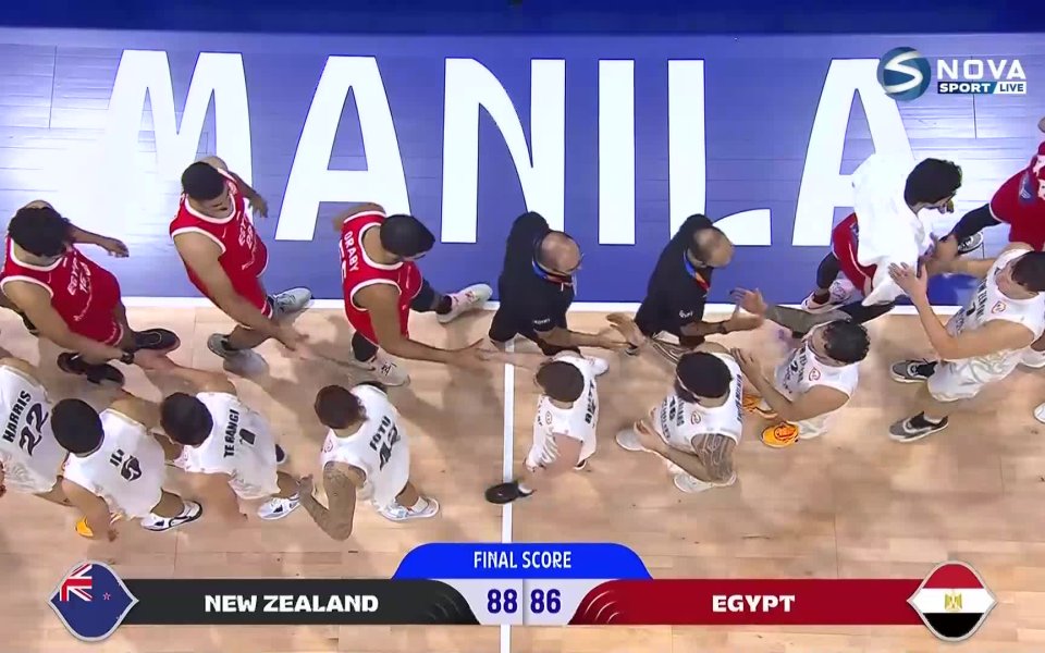 Нова Зеландия победи Египет с 88:86 в мач от Световното