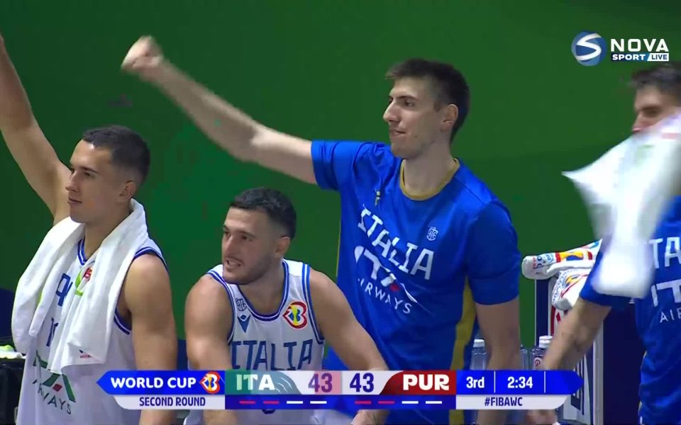Италия победи Пуерто Рико със 73:57 в мач от Световното