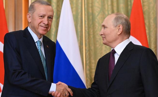 Първи коментар от Кремъл за срещата между Путин и Ердоган