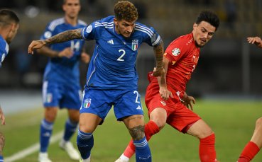 Северна Македония и Италия играят при резултат 0 0 на стадион Тоше Проевски в