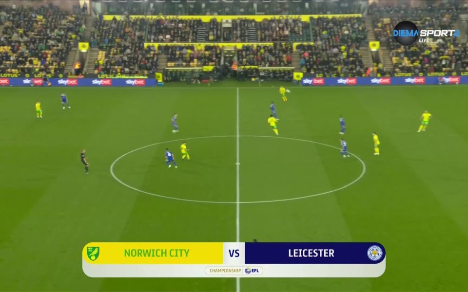 Лестър победи Норич с 2:0 в двубой от английския Чемпиъншип,