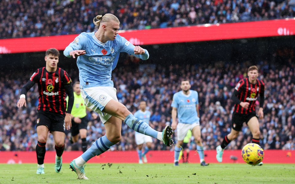 Манчестър Сити и Борнемут играят при резултат 4:0 в мач от