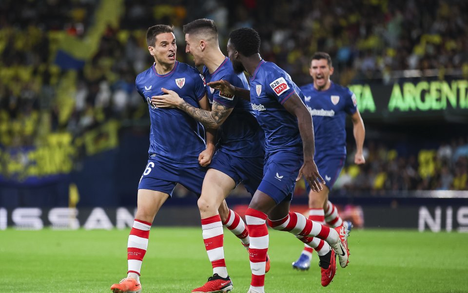 Атлетик Билбао стигна до победа с 3:2 над Виляреал като