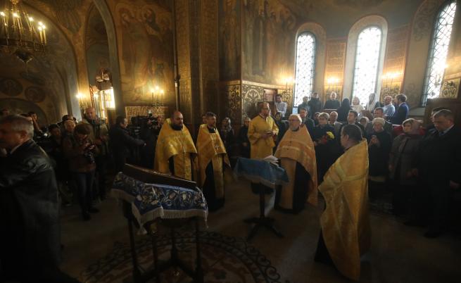 Новият предстоятел на Руската църква отслужи Божествена света литургия