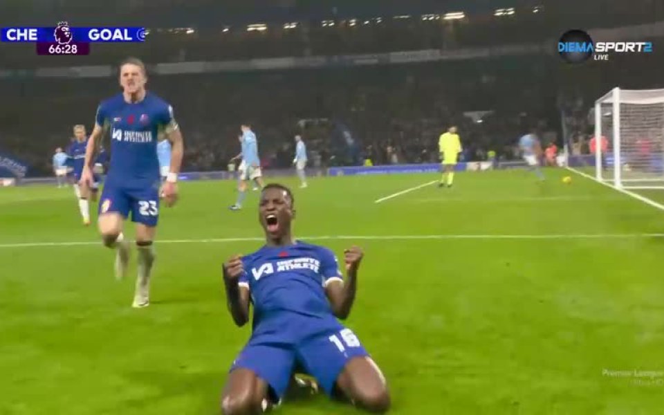 Головете нямат край и Челси вкара за 3:3! Конър Галахър стреля от