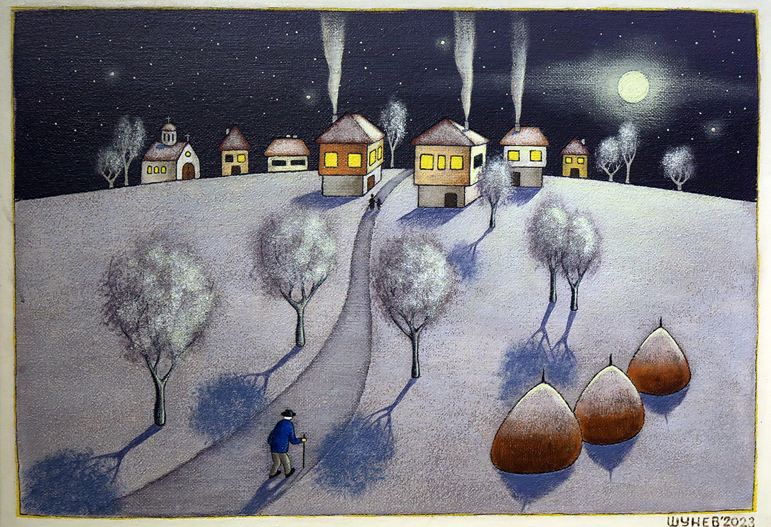 <p>Владимир Шунев е самобитен и самоук автор, с образование на минен инженер, но с душата и живота на художник.</p>