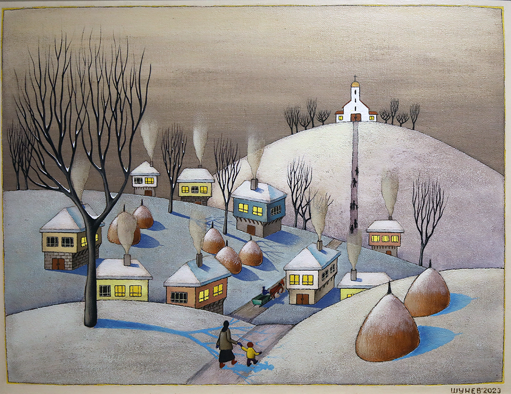 <p>Петдесетата самостоятелна изложба на художника наивист - Владимир Шунев</p>