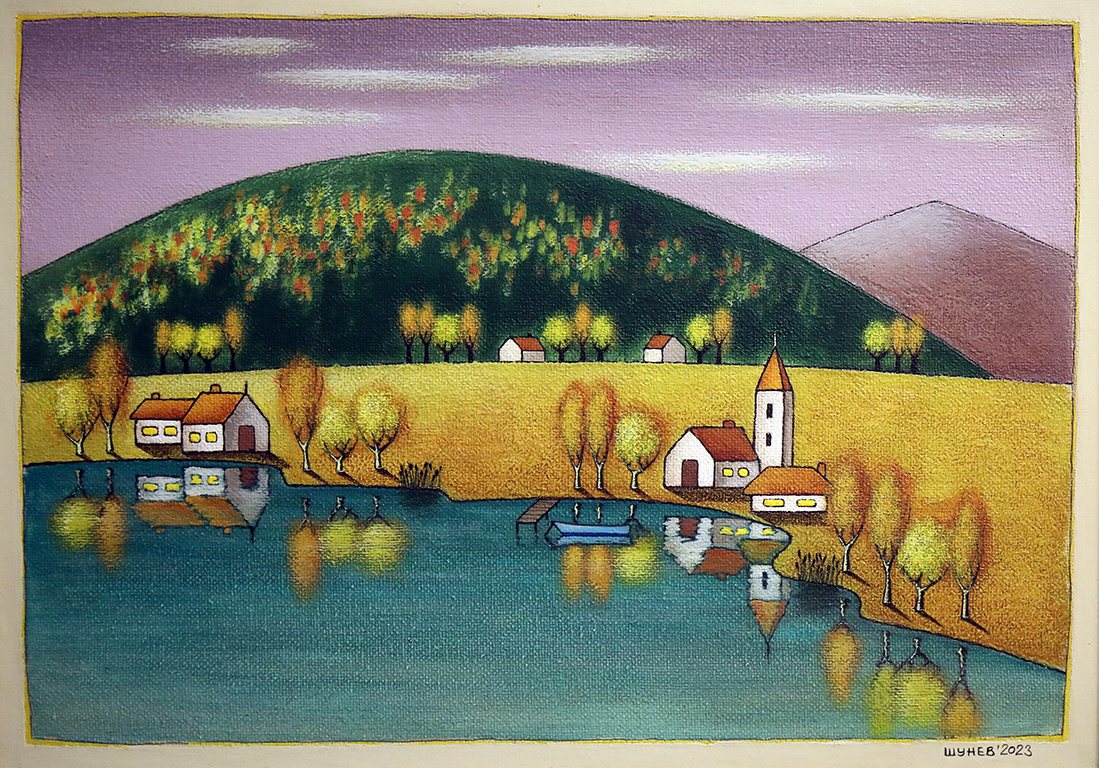 <p>Петдесетата самостоятелна изложба на художника наивист - Владимир Шунев</p>