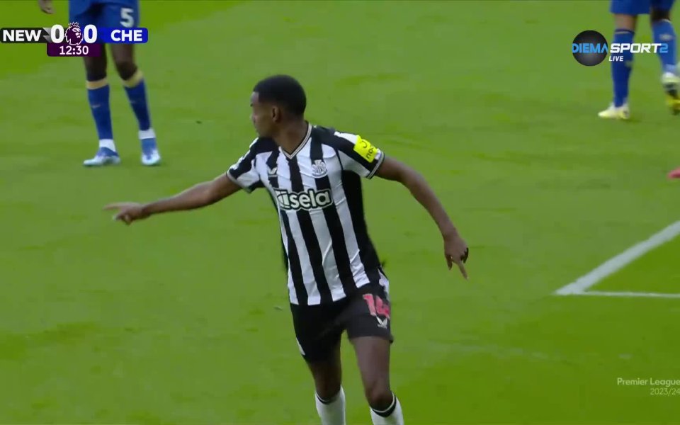 Домакините от Нюкасъл поведоха на Челси в 13-ата минута след