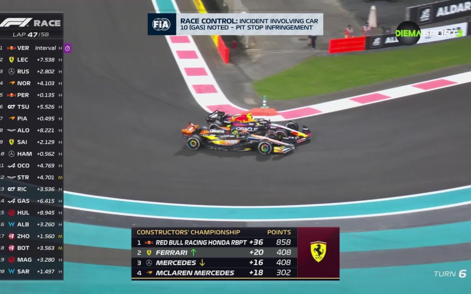 Ландо Норис далеч не беше доволен от Серхио Перес, след