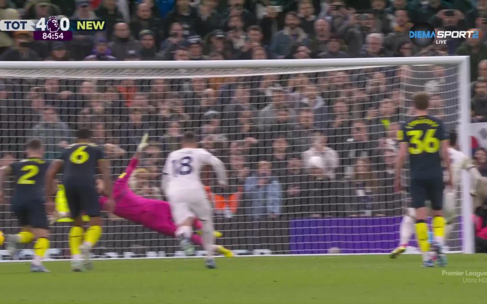 Пет минути преди края на редовното време Сон остана очи