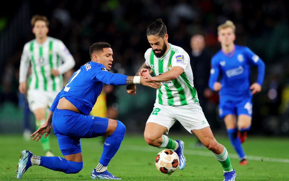 Рейнджърс надви Бетис с 3:2 в драматичен мач, с което 