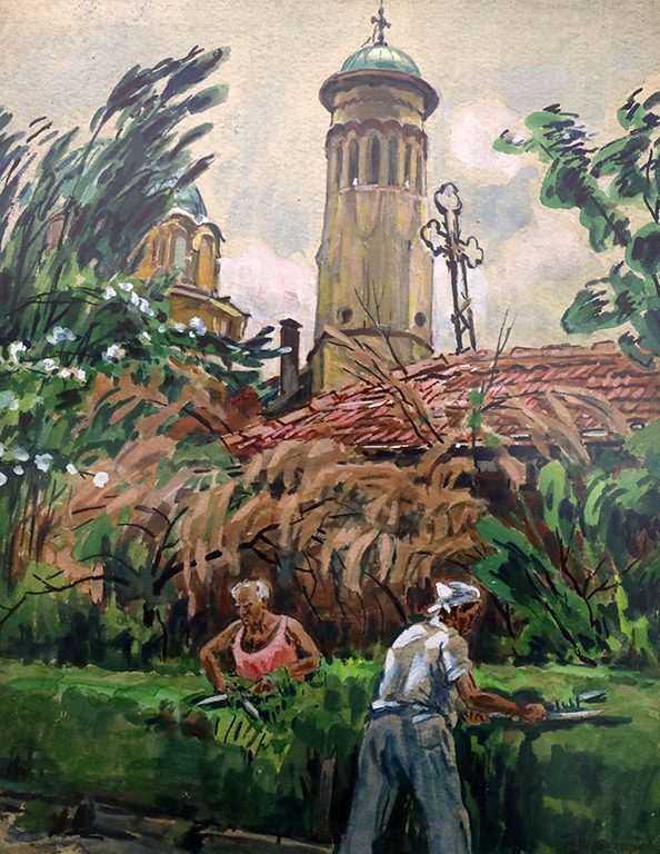 <p>Църквата в Княжево</p>