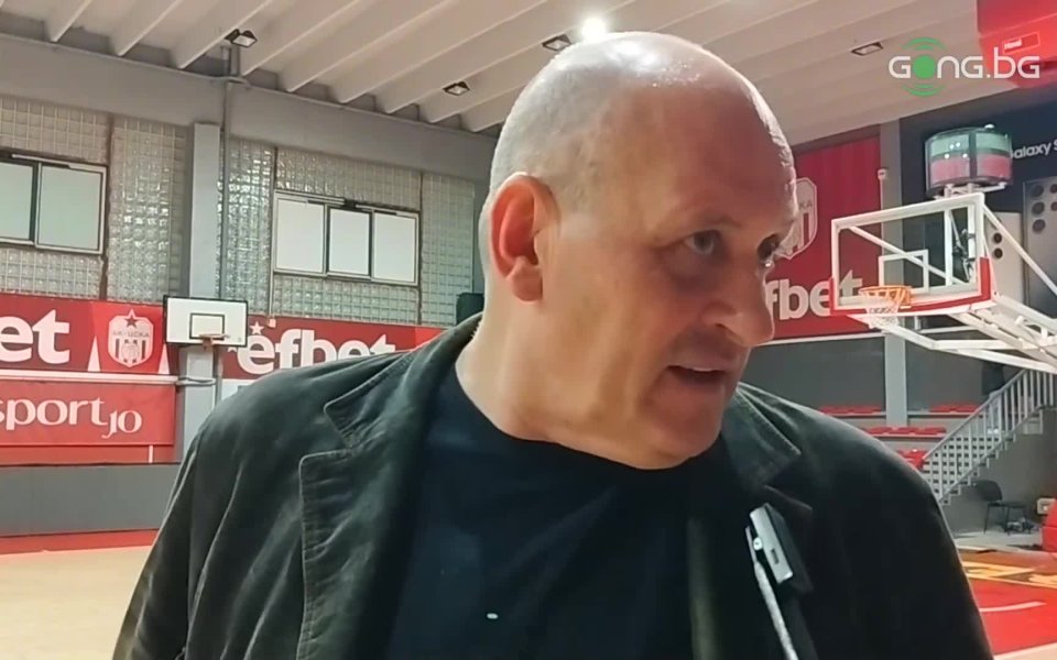 Треньорът на баскетболния ЦСКА Росен Барчовски говори пред Gong.bg след