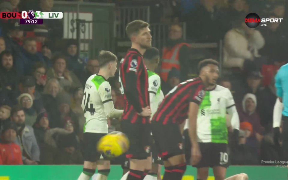 Ливърпул увеличи преднината си срещу Борнемут на 3:0 след второ