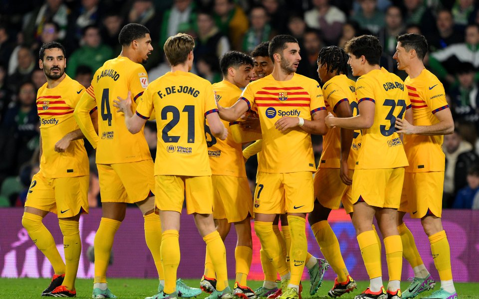 Бетис и Барселона играят при резултат 2:3 в мач от 21-я кръг