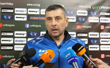 Треньорът на ВК Левски Николай Желязков говори след края на