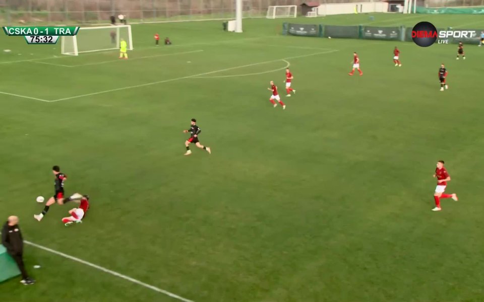 В 76-а минута на приятелската среща между ЦСКА и Трактор