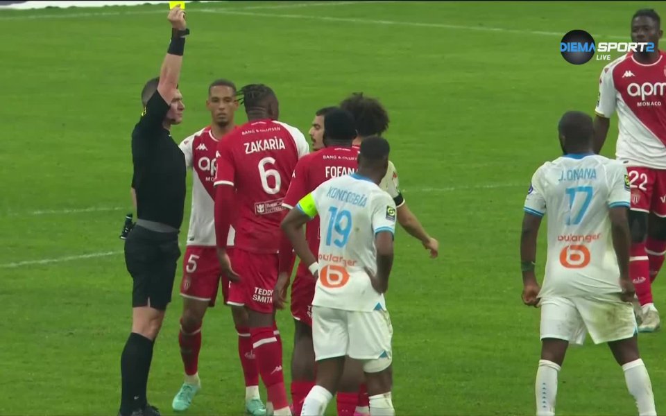 Олимпик Марсилия и Монако завършиха наравно 2:2 в мач от