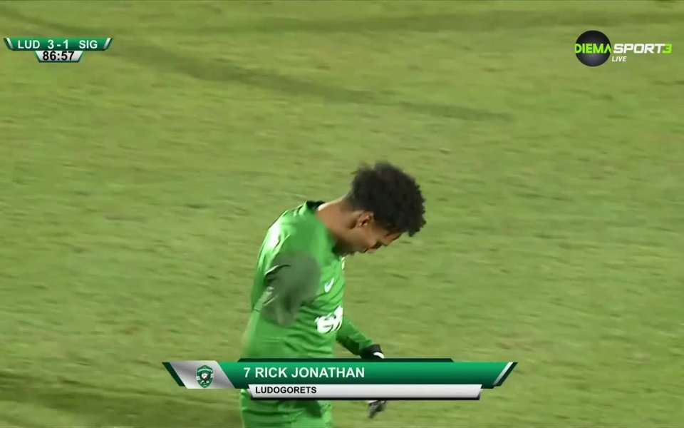 В 87-а минута на приятелската среща между Лудогорец и Сигма