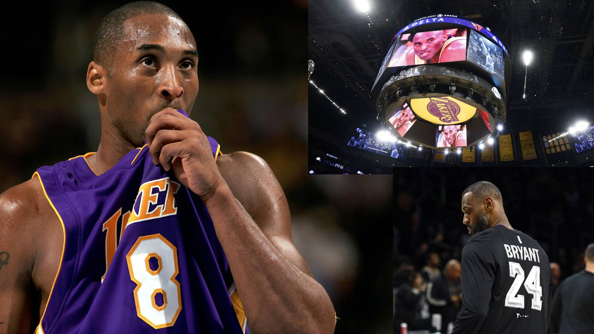 Обувките които баскетболната легенда Коби Брайънт носеше когато скъса ахилесовото