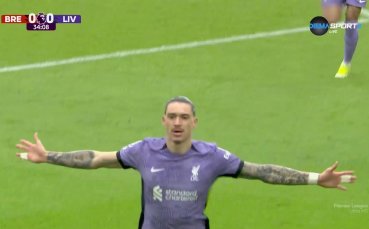 Нунес изведе Ливърпул напред с превъзходен гол