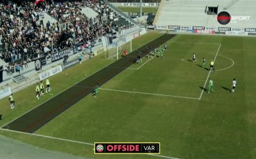 Сантиметри лишиха Локо Пд от втори гол срещу Хебър (видео)