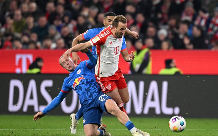 Головата машина Кейн измъкна Байерн срещу Лайпциг