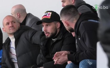 Нападателят на Локомотив София Калоян Кръстев ще гледа мача между