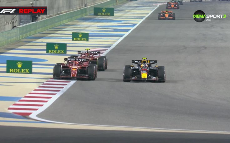 Добрата маневра на Серхио Перес срещу Шарл Льоклер