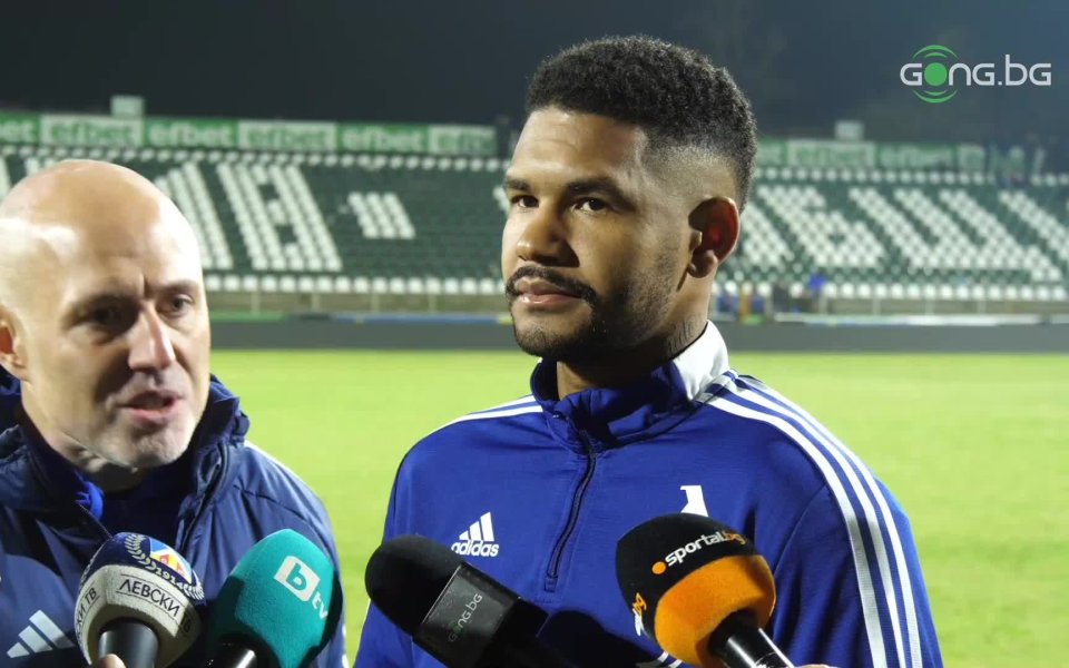 Фабио Лима говори пред медиите след успеха на Левски с