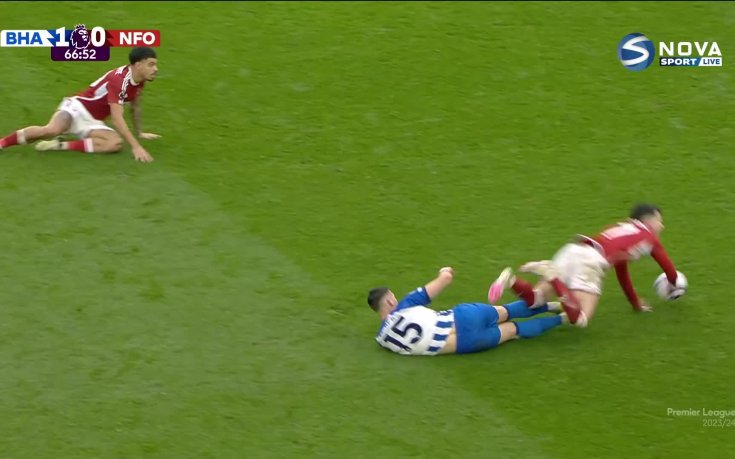 Брайтън би Нотингам, остава в битката за топ 7