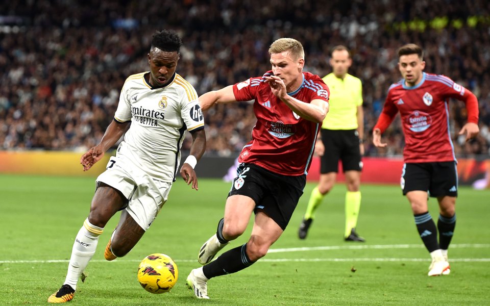 Реал Мадрид и Селта Виго играят при резултат 1:0 в двубой