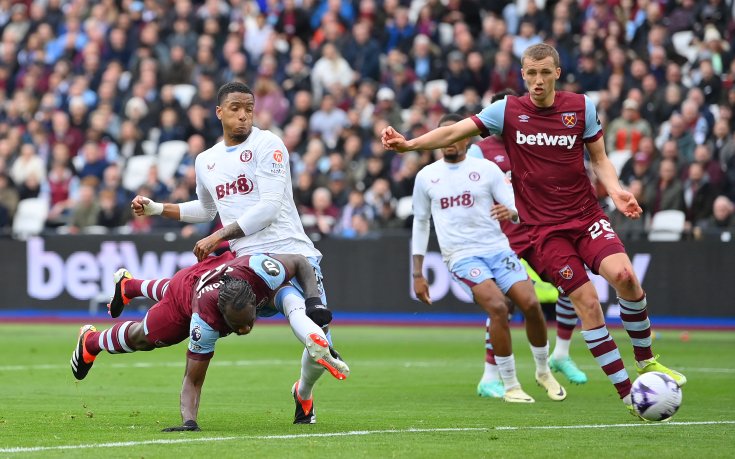 Уест Хем и Астън Вила завършиха наравно във ВЛ след късна драма