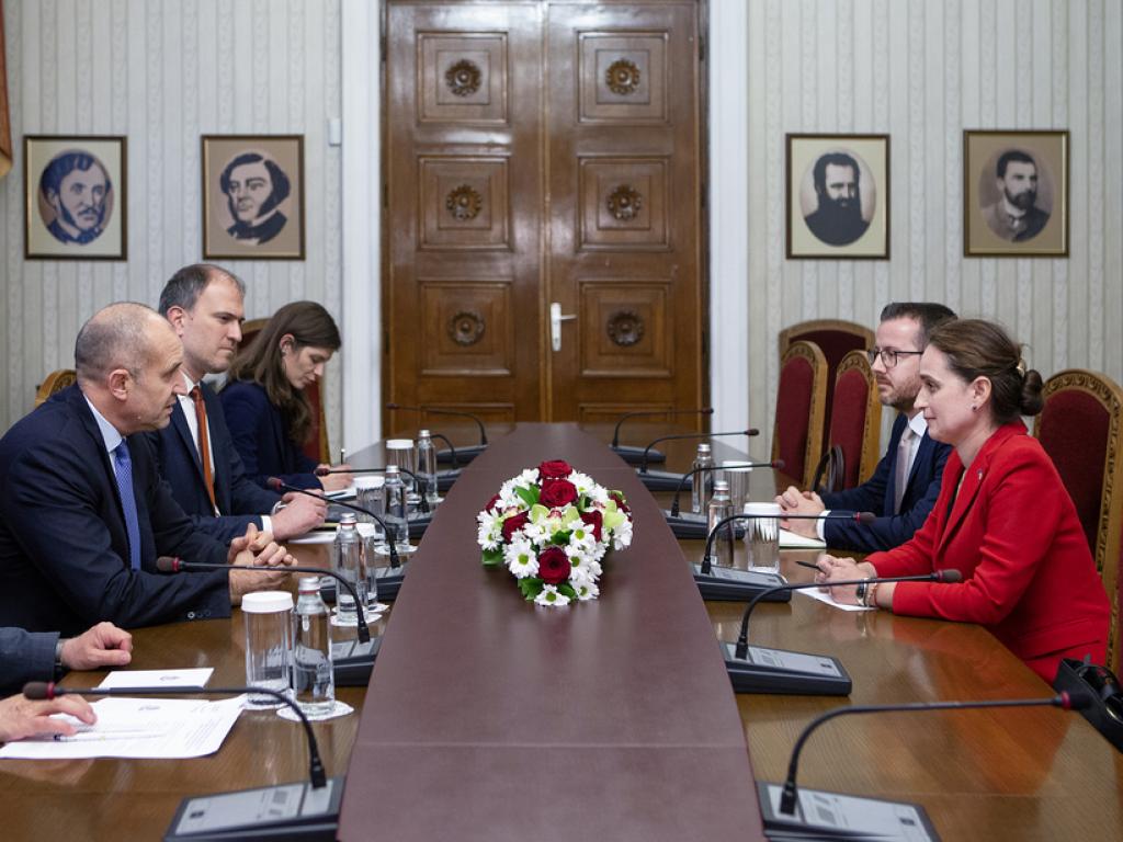 Президентът Румен Радев се срещна с новия ръководител на Представителството