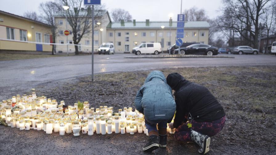 Финландия скърби: Ден на траур след стрелбата в училище